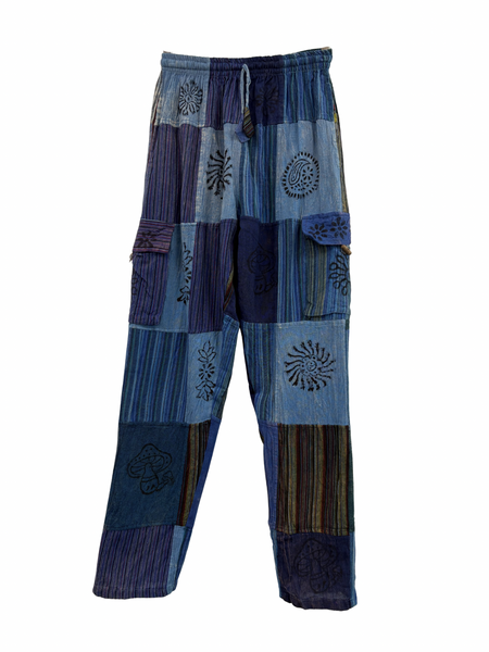 Patchwork cargo pants S