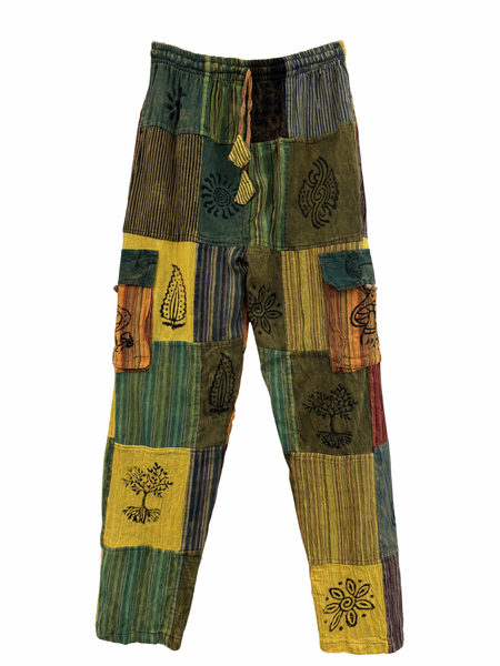 Patchwork cargo pants S