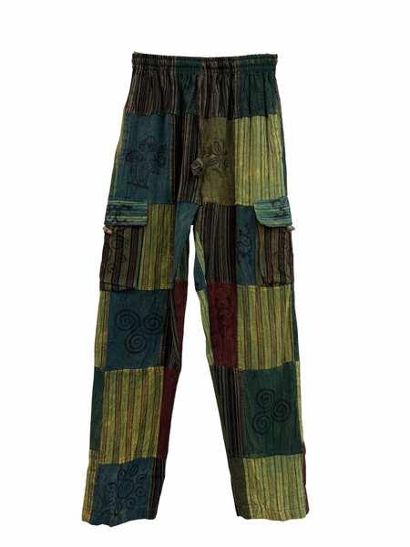 Patchwork cargo pants S