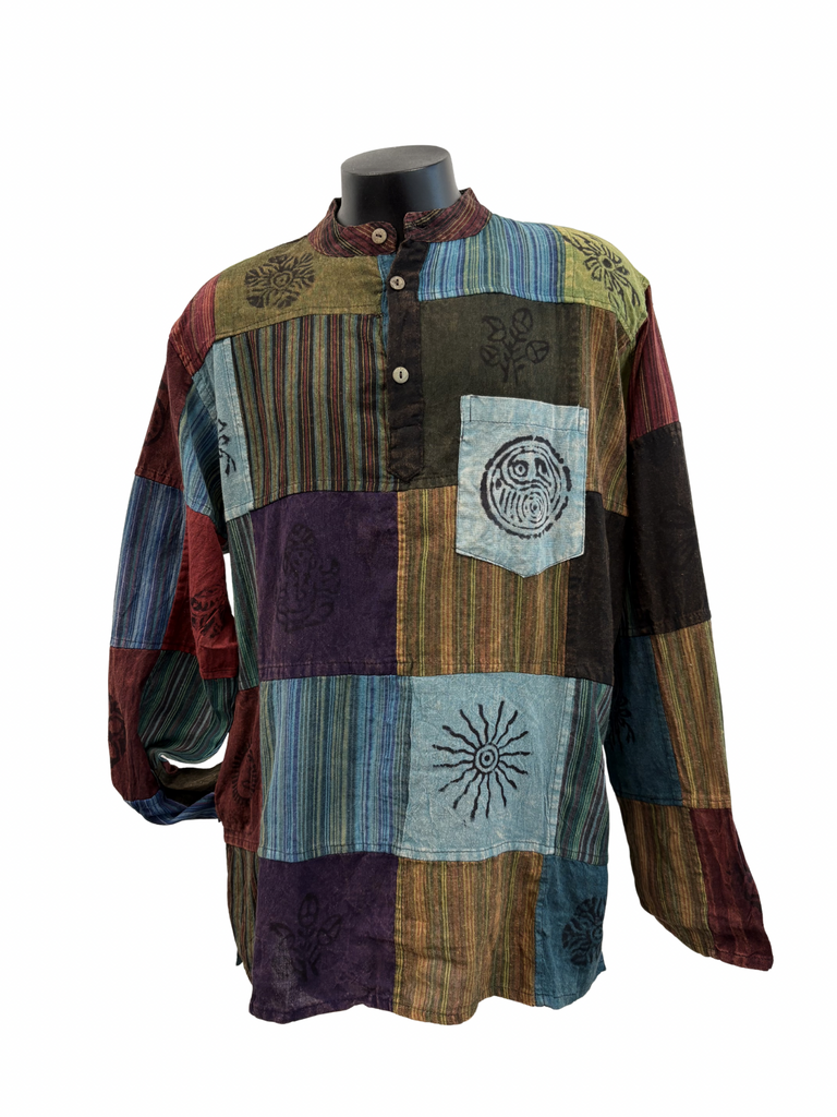Patchwork Cotton Shirt XL