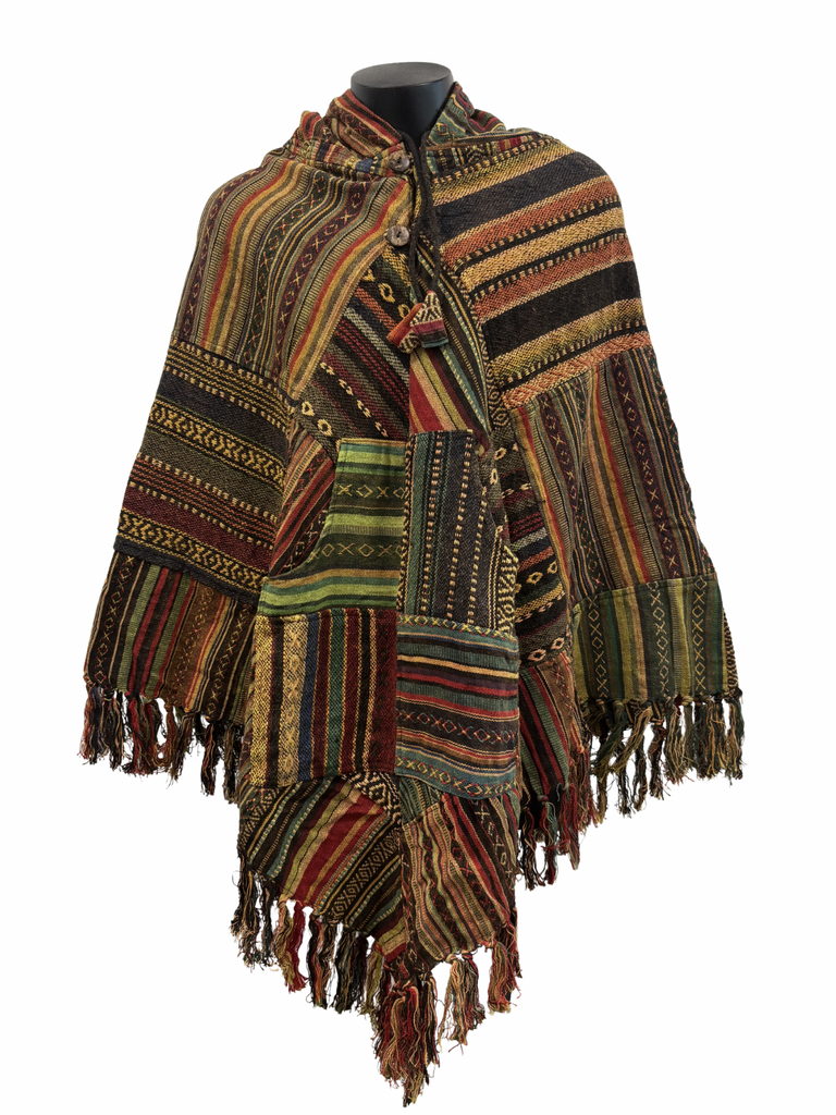 Patchwork Gheri Poncho Diamond
