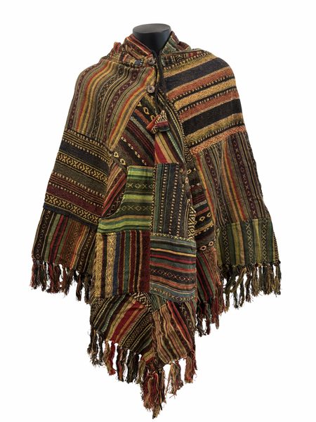 Patchwork Gheri Poncho Diamond