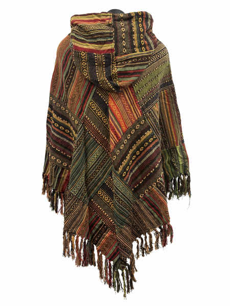 Patchwork Gheri Poncho Diamond
