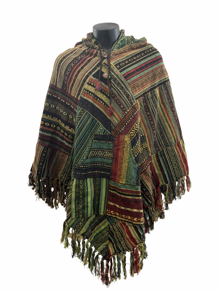 Patchwork Gheri Poncho Diamond