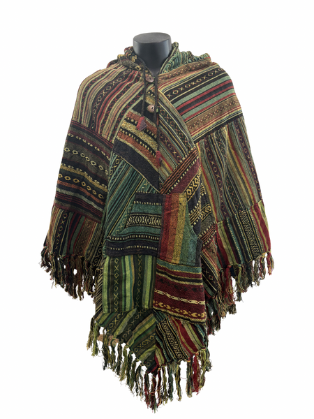 Patchwork Gheri Poncho Diamond