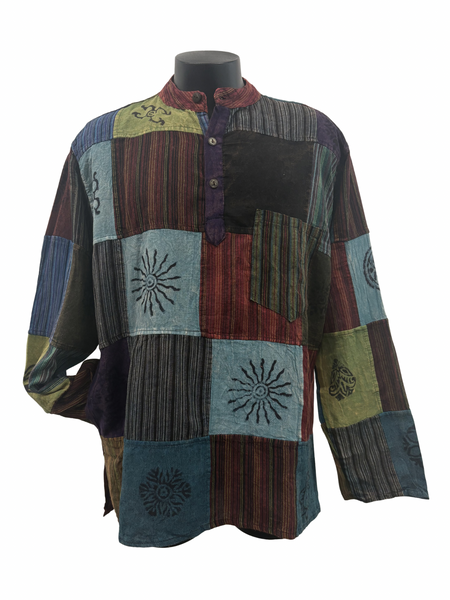 Patchwork Cotton Shirt L