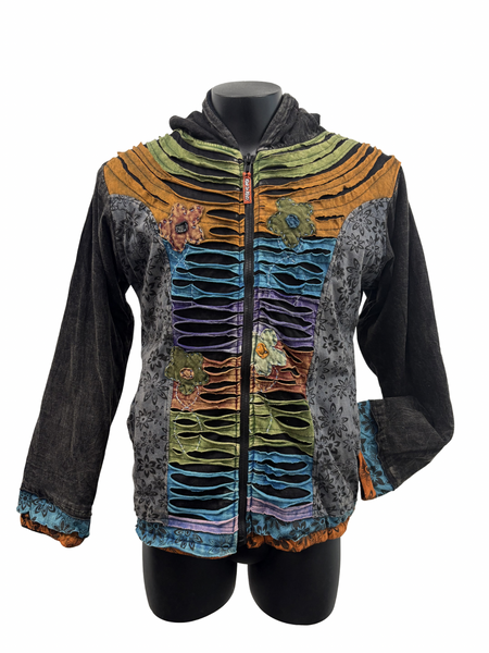 Knit Razor cut Jacket Charcoal