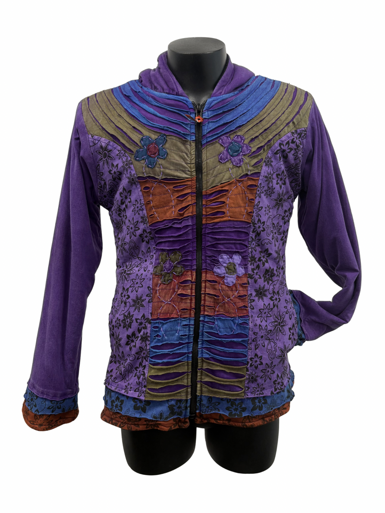 Knit Razor cut Jacket Purple