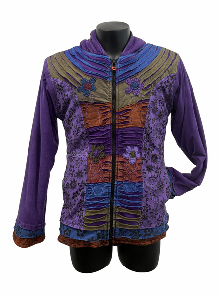 Knit Razor cut Jacket Purple