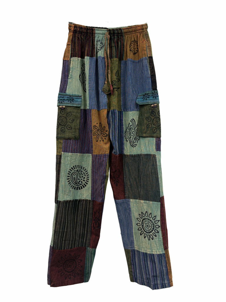 Patchwork cargo pants XL