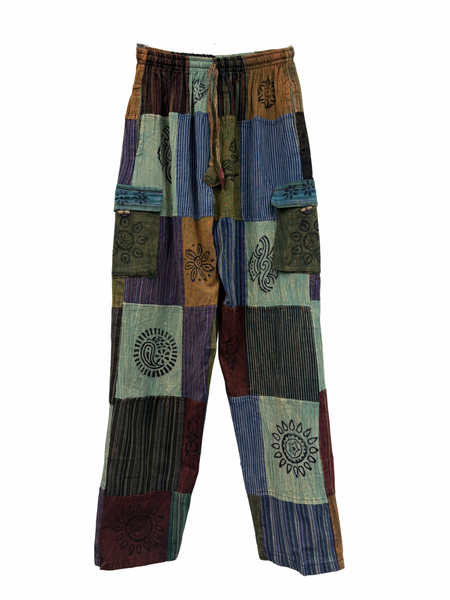 Patchwork cargo pants XL