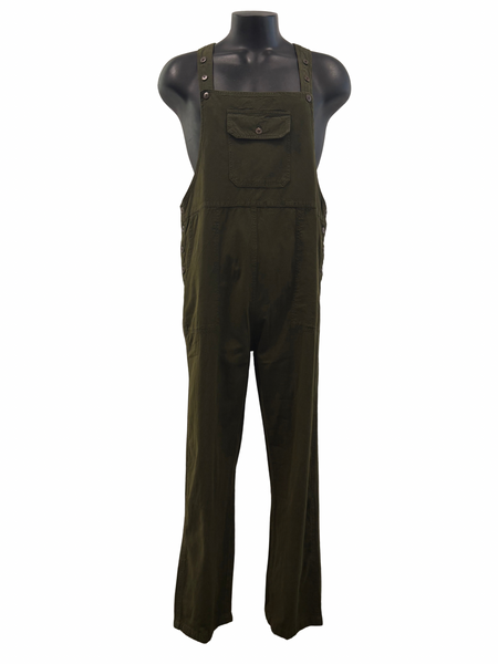 Cotton  overalls straight leg Green
