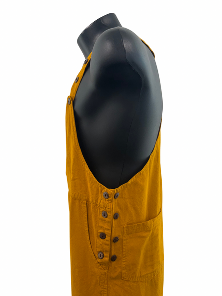 Cotton  overalls straight leg Mustard