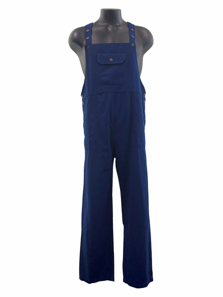 Cotton  overalls straight leg Blue