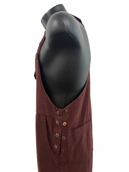 Cotton  overalls straight leg Brown