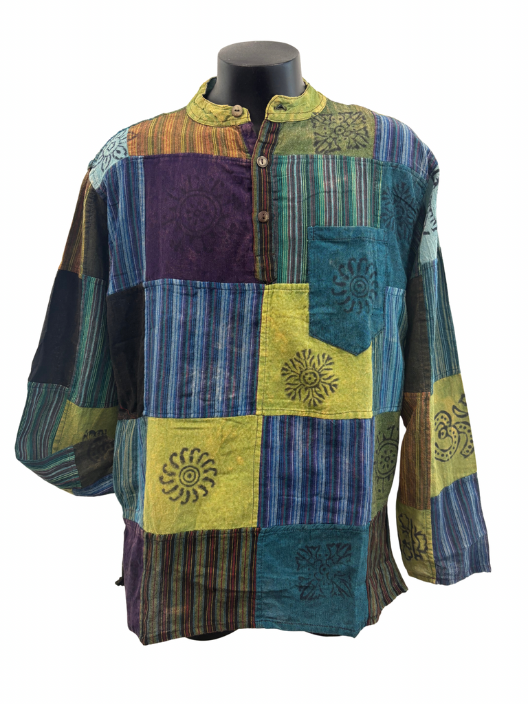 Patchwork Cotton Shirt L