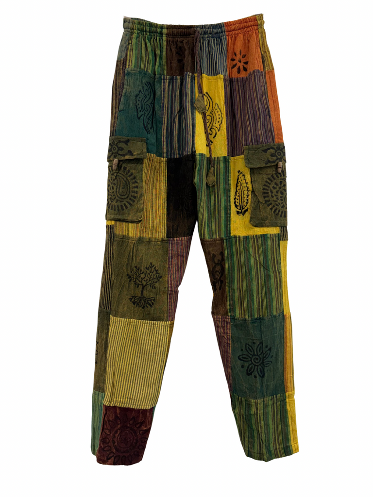 Patchwork cargo pants M