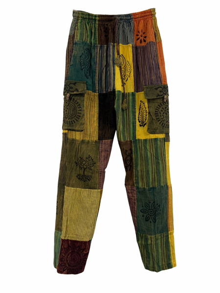 Patchwork cargo pants M
