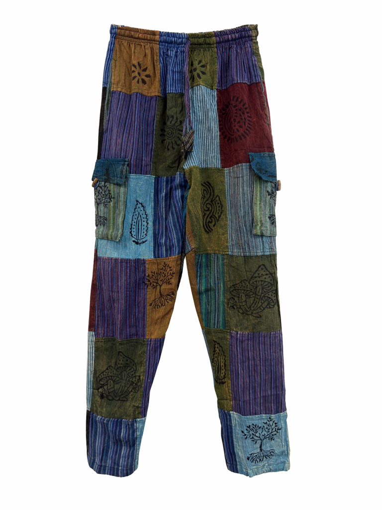 Patchwork cargo pants M