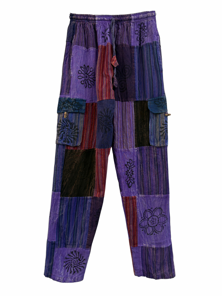 Patchwork cargo pants L