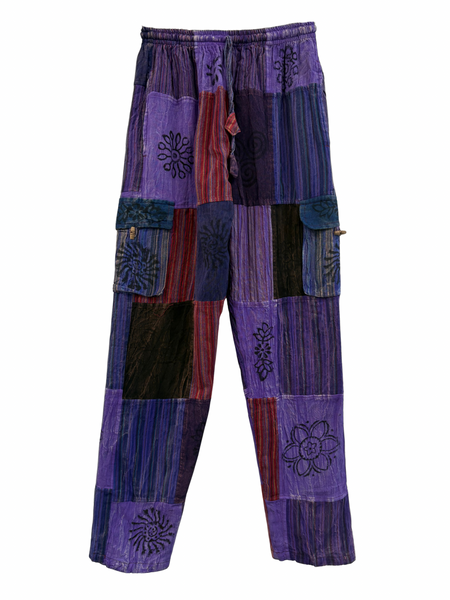 Patchwork cargo pants L