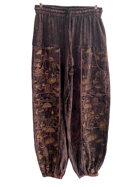 Mushroom Print Doof Pants