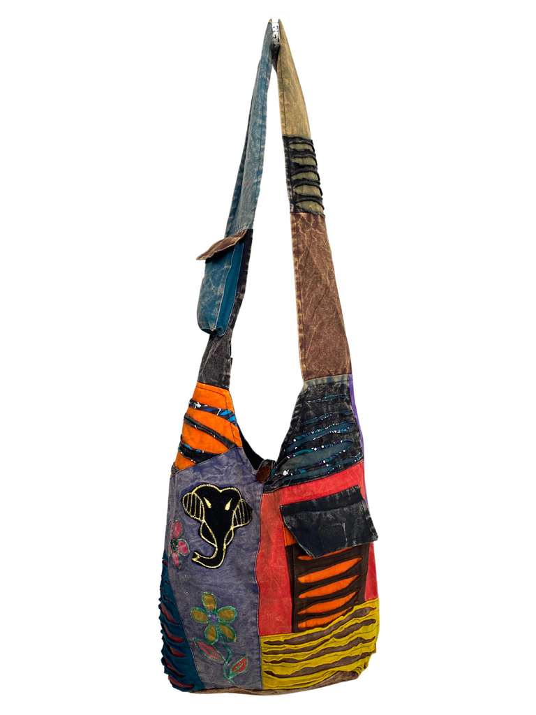 Patchwork shoulder bag best sale