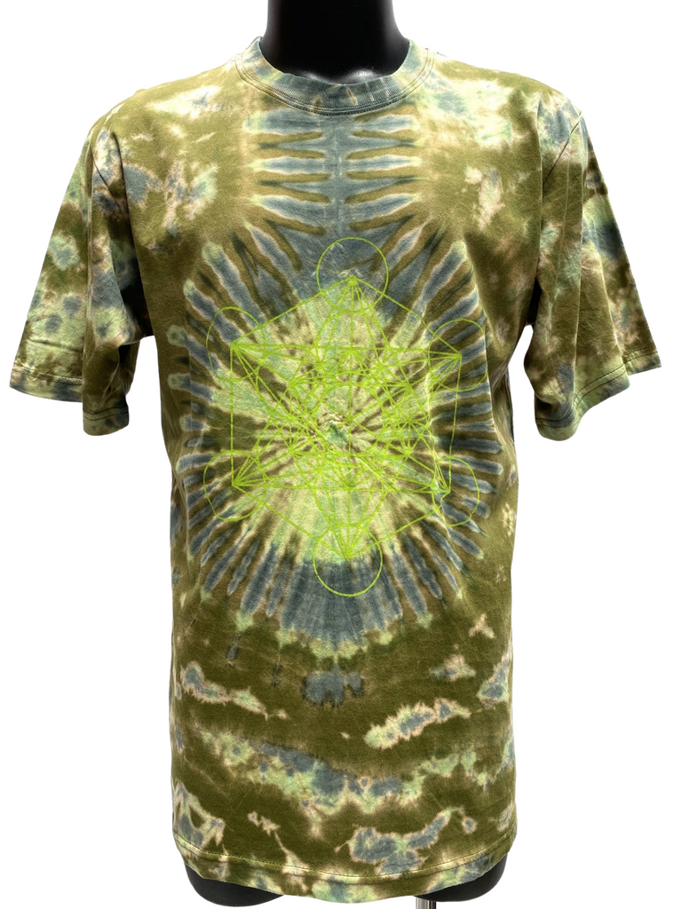 Tie dyed T-Shirt Geo print