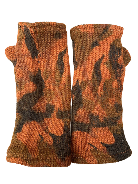 Hand warmers wool camouflage 4 colour ways