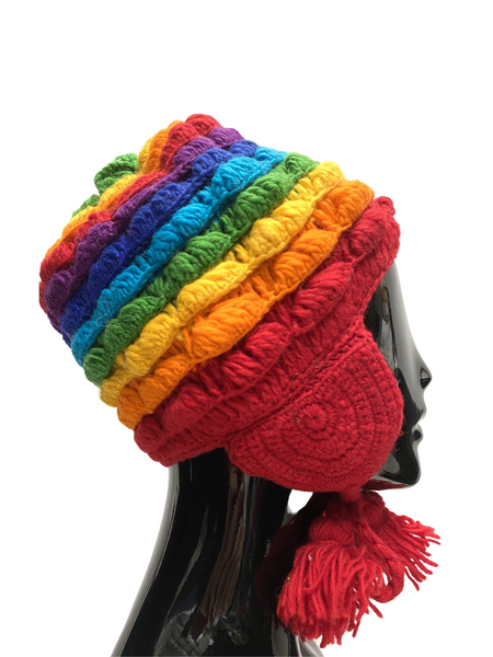 Wool Crochet winter hat