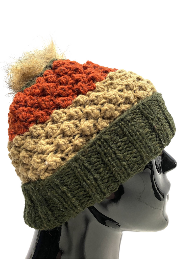 Wool knit winter hat