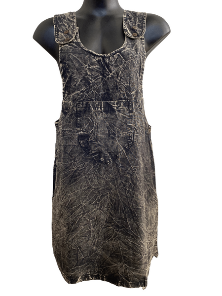 Short stonewashed pinafore