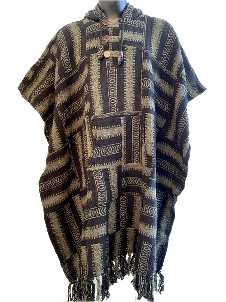 Two tone Gheri Poncho Square