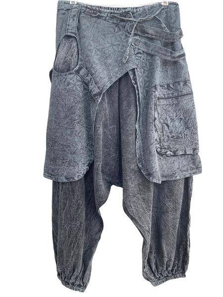 Geo/Flower of Life Doof Pants with wrap