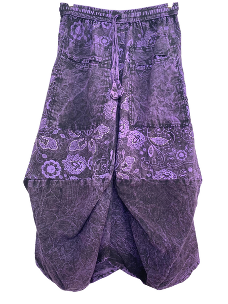 Shaped Floral Print Skirt
